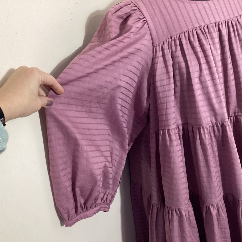 Summersalt The Tiered Mini Oversized Babydoll Dress Large - Picture 11 of 15